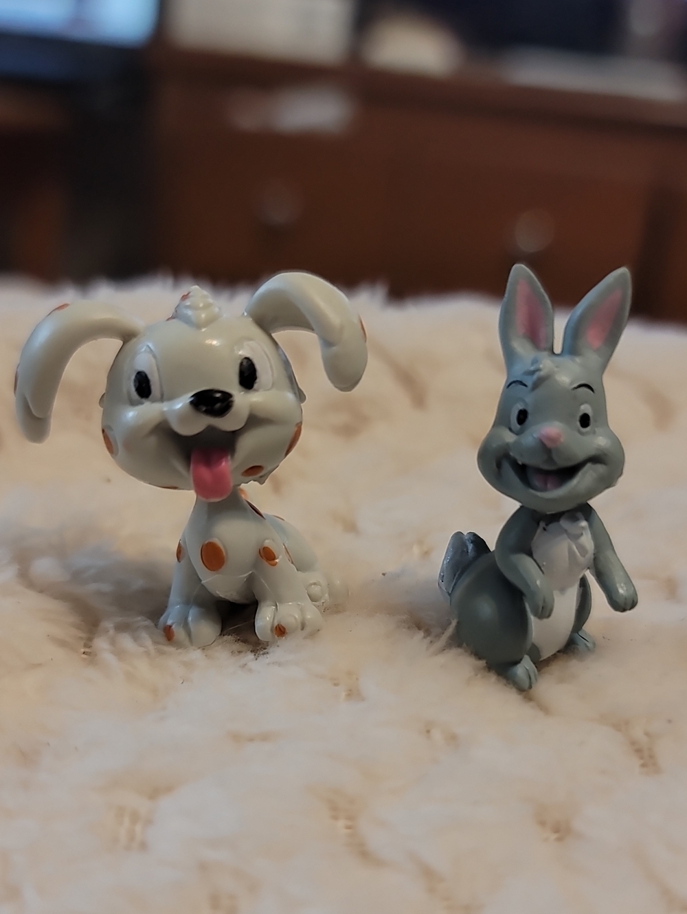 Mini Mickey Mouse & Friends Pets, Orange Spotted Dog, And Grey Rabbit